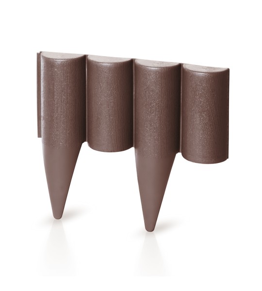 BAST. OGRADICA OBLA 252cm BRAON 10 segmenata